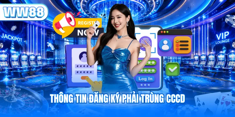 Thông tin đăng ký phải trùng CCCD